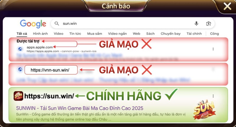 Cách tìm kiếm link Sunwin chính hãng